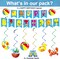 184-Piece Beach Party Supplies Set | Plates, Napkins, Cups, Tablecloth, Swirls & Banner for Hawaiian Luau, Pool Birthday Decor & Kids Favors (Serves 25)
